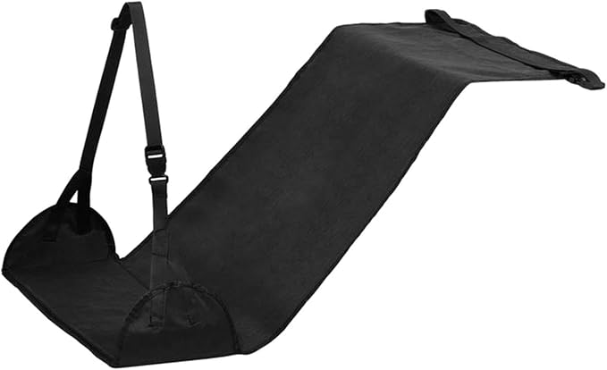 Airplane Foot Hammock Plane Footrest Support Travel Essentials for Car Office Home, Black