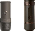 OutIn Mino with Fino, Portable Electric Espresso Machine with Portable Electric Coffee Grinder (Brown & Brown)