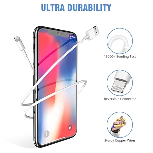 iPhone Charger, 10FT 2 Pack Long Lightning Cable【Apple MFi Certified】Extra Long 10Foot Fast Charging Lightning Cord USB Wall Charger Adapter Block for iPhone 14/Pro/Pro Max/Plus/13/12 11/Xs/XR/X iPad