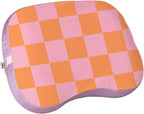 Ballast Beach Pillow – Comfy, Durable & Compact, Stays Put on Windy Beaches with Patented Sand Pouch, Inflatable Pillow for Beaches, Pools, Camping, Festivals and Travel (Coral Checkers)