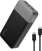 JUOVI Power Bank Portable Charger 20000mAh 35W Fast Charging，PD 3.0 QC 4.0 Fast Charging Phone Charger with LED Display, Travel Battery Pack 2 USB C 2 USB A Ports for iPhone 16/15/14 Series, Galaxy,