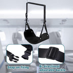 Airplane Foot Rest,Footrest for Airplane Travel,Adjustable Memory Foam Foot Sling for Air Travel,Portable Feet Hammock for Plane Travel,Office Leg Rest for Adults, Travel Essentials for Long Flight