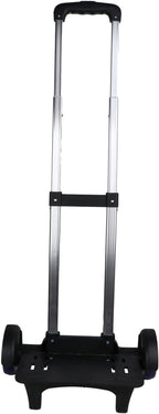 Backpack Trolley Wheeled Cart Telescopic Rod Aluminum Alloy Black Luggage Cart with Wheels Travel Trolley for Boxes Backpack, Men