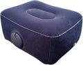 Inflatable Travel Leg Up Foot Rest Pillow for Muscle Relief Cushions with Press Air Pumps for Home Office and Travel