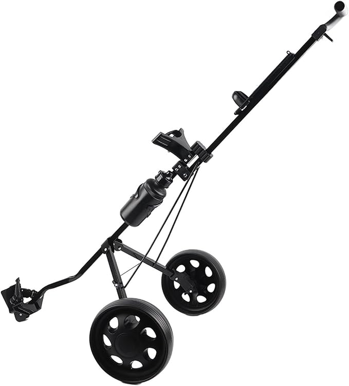 Alomejor Foldable Trolley, Lightweight Sturdy 2 Wheel Push Pull Cart with Detachable Silent Wheels, for Holding Bag Up to 40kg
