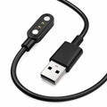 Smartwatch Charger, Magnetic Charging Cable for IDW13/15/16/17/19/21/23/25/26/28, ID208, GTX20, Replacement USB Magnetic Charger Compatible with VeryFit/VeryFitPro App Models Smart watch,, Black