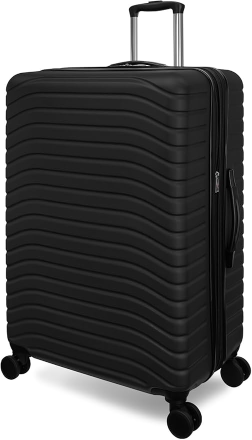 Everest Expandable Hardsided Spinner (Black, 3 Piece Set (28", 24", 20"))