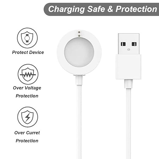 Charger for Fossil Gen 6/5/4/Sport, for Michael Kors Gen 6/5E/ 5/4 Smart Watch Magnetic Charging Cable (1, White)
