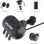 OHLPRO Multi Car Retractable Backseat 3 in 1 Car Charging Station Box Compatible with All Phones | iPhone | Samsung | Uber Taxi Lyft Turo Ride Share Customer Charging Dock Attach to Headrest