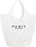 POOOPSSD New Woven Bag, Straw Mesh Tote Bag, Beach, Shoulder Bag, Hobo Women, Foldable Large Capacity, for Holiday.