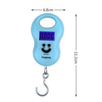 Pocket Portable 50kg/10g LCD Digital Scale Electronic Hand Held Hook Belt Luggage Hanging Scale Backlight Balance Weigting (1pcs Random Color)