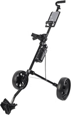 Alomejor Foldable Trolley, Lightweight Sturdy 2 Wheel Push Pull Cart with Detachable Silent Wheels, for Holding Bag Up to 40kg