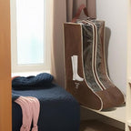 Portable 2 Pack Boots Storage, Tall Boots Storage/Protector Bag,Brown Portable waterproof storage bags are used for travel storage, under the bed, wardrobe, shoe cabinet and other home storage
