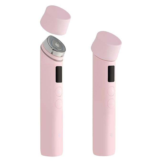 2Pcs Head Case for Age-R Booster Pro, Silicone Protective Head Cap Suitable for Age-R Booster Pro Beauty Device Accessory (Pink)