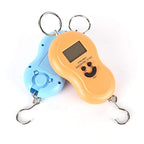 Pocket Portable 50kg/10g LCD Digital Scale Electronic Hand Held Hook Belt Luggage Hanging Scale Backlight Balance Weigting (1pcs Random Color)