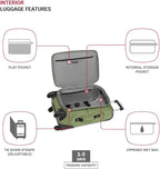 SWISSGEAR Sion Softside Expandable Spinner Luggage Durable Lightweight Travel Suitcase, Evergreen, Carry-On 21-Inch