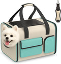 Small Dog Travel Carrier Bag - Soft Sided Pet Travel Carrier for up to 15LBS Small Dogs - Breathable and Comfortable for Car Trip Camping Outdoor Vet Hospital