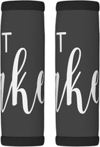 2 Pack Get Naked Bathroom Fun - get Naked Grey and White Luggage Handle Wraps Suitcase Tags Identifiers for Travel Accessories