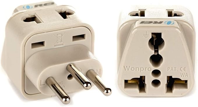 OREI Type J Adapter – Switzerland Travel Plug Adapter – US to Switzerland Plug Adapter – CE Certified & RoHS Compliant Type J Converter