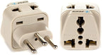 OREI Type J Adapter – Switzerland Travel Plug Adapter – US to Switzerland Plug Adapter – CE Certified & RoHS Compliant Type J Converter