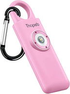 Thopeb–The Original Personal Safety Alarm for Women Self Defense – Elders & Kids Self Defense Keychain Siren – 135dB Loud Siren Bird Sound – Cute Key Chains Protection (Pink)