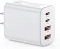USB C Charger Block, 1-Pack 40W Wall Plug Fast Charging Block, 4-Port PD + QC Power Adapter Type C Charging Blocks Cube, Compatible with iPhone 17/16/15/14/13/12/11/Pro Max, Tablets, Cellphones