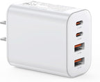 USB C Charger Block, 1-Pack 40W Wall Plug Fast Charging Block, 4-Port PD + QC Power Adapter Type C Charging Blocks Cube, Compatible with iPhone 17/16/15/14/13/12/11/Pro Max, Tablets, Cellphones