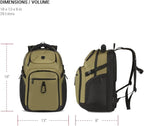 SwissGear Endure ScanSmart Laptop Backpack – TSA Approved Tech Backpack – Fits Most 17" Laptop – Multiple Organizer Pockets – Olive