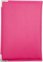 Missmore PU Leather Passport Cover with Gold USA Logo Printed for Travel (Rose Red)