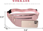 Fanny Packs Waist Pack for Women, Waterproof Waist Bag with Adjustable Strap for Travel Sports Running