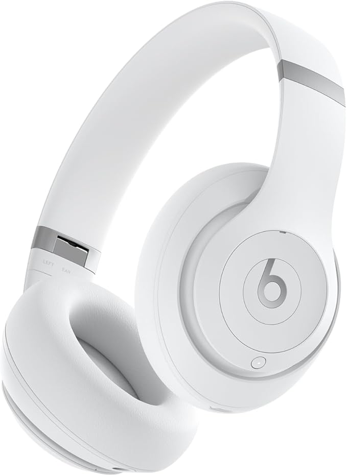 Beats Studio Pro Premium Wireless Over-Ear Headphones- Up to 40-Hour Battery Life, Active Noise Cancelling, Great for travel & commuting, USB-C Lossless Audio, Apple & Android Compatible - Matte White