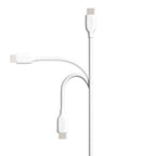 Amazon Basics USB-C to USB-A 2.0 Fast Charging Cable, 480Mbps Data Transfer Speed, USB-IF Certified, for Apple iPhone 16/15, iPad, Samsung Galaxy, Tablets, Laptops, 3 Foot, White (Pack of 2)
