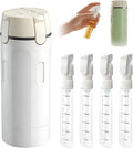 4 in 1 Travel Dispenser, 2026 New Travel Bottles for Toiletries, 4-in-1 Travel Refill Bottle Portable Travel Size Containers for Shampoo Lotion Conditioner Cream (White)