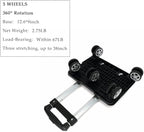 Backpack Trolley - 5 Wheels Folding Compact Lightweight Luggage Cart, Travel Trolley for Bags/Lunch Backpack/Golf Bag (5 Wheels)