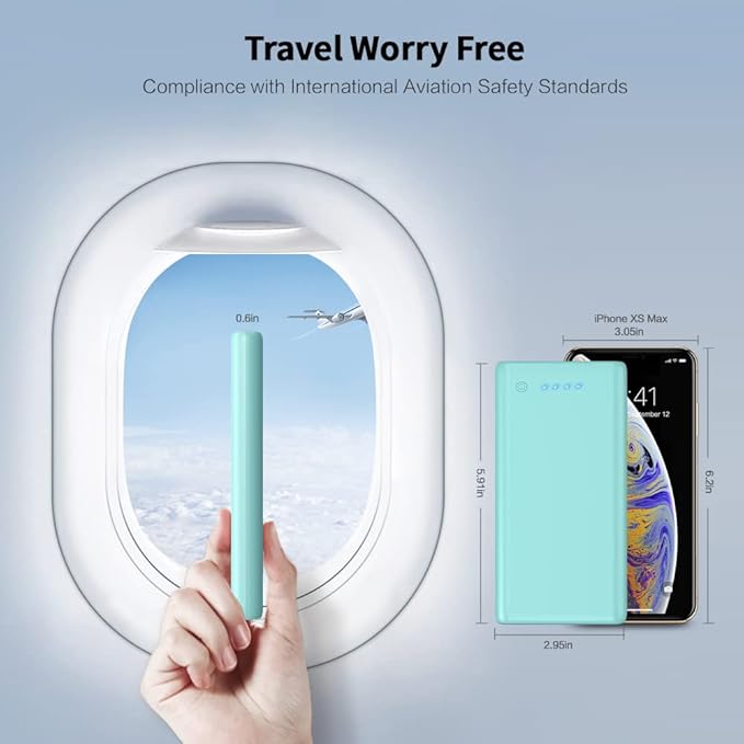 Ekrist Portable Charger Power Bank 25800mAh, Ultra-High Capacity Fast Phone Charging with Intelligent Controlling IC,2 USB Port External Cell Phone Battery Pack Compatible with iPhone,Android-Green