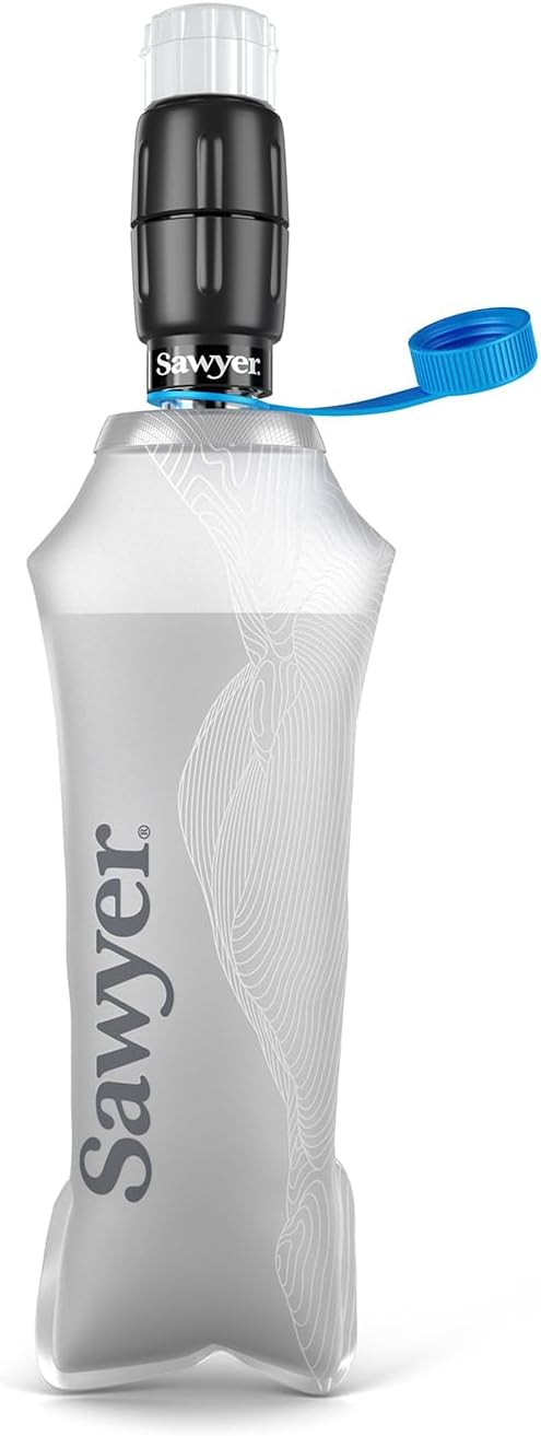 Sawyer Products SP301 Micro Squeeze Water Filtration System, Cnoc Premium 750ml Liter Pouch