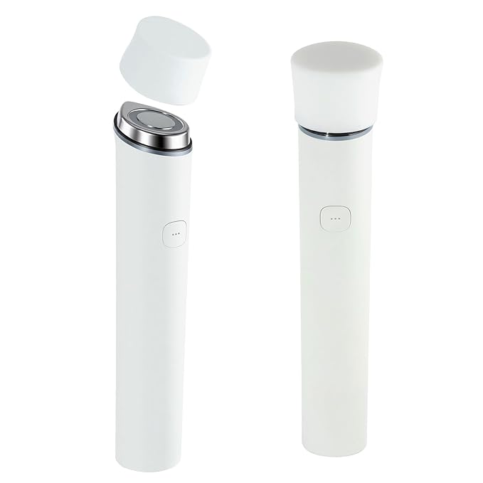 2Pcs Silicone Protective Head Case Suitable for Mini Booster Pro，Beauty Device Cover Head Cap for Mini Booster Pro Accessory (White)