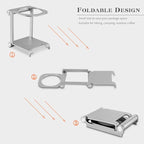 Pour Over Coffee Dripper Stand - Travel and Camping Gadgets Foldable Aluminum Coffee Dripper Station Rack for Portable Hand Press Espresso Coffee Maker