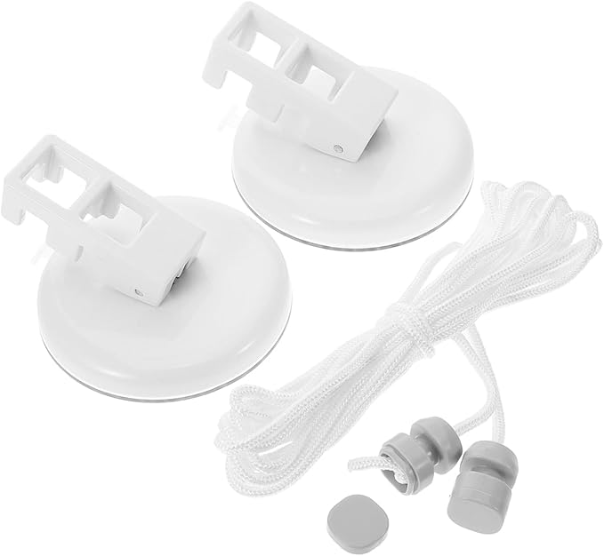 OUNONA Portable Retractable Clothesline with Suction Cup No Drill Installation Thickened Rope for Indoor Outdoor Laundry Drying Travel Camping Balcony Use