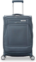 Samsonite UpLIFT Lightweight Large Checked Softside 3-Piece Luggage Set with Spinner Wheels - Expandable - Airline-Approved, Polyester Soft Suitcase for Ultra Light Travel - Elemental Blue