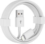 Cveael Car Carplay Cable, 6FT Car Charger Cord, USB A to Lightning Cable Compatible for iPhone 14 13 12 11 Pro Max XR XS X 8 7 6 Plus SE iPad Charging Cord (White)