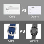 Luggage Tags, Leather Personalized Suitcase Tag Set Luggage id Tags Labels Travel Accessories-Set of 4
