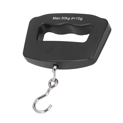 Jeanoko 50kg Digital Hanging Scales with LCD Display for Shopping and Fishing, ABS Material