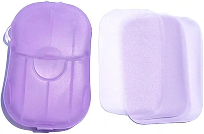 6Pcs Colorful Soap Sheets for Traveling,Portable Soap Paper, Effectively Cleans Stains, Suitable for BBQ, Camping, Hiking, Traveling，Personal Care， Camping Soap and Shampoo