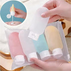4-Pack Silicone Travel Bottles (60ml), Refillable Leak-Proof Squeeze Containers for Shampoo, Lotion, Cream, Toiletries, TSA Approved Portable Liquid Accessories for Travel