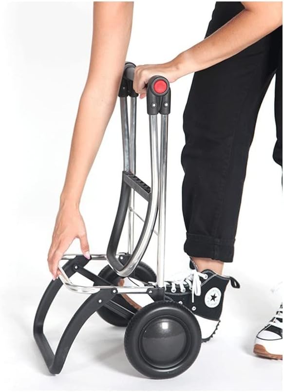 ROLSER I-Max Tweed 2 Wheel Foldable Shopping Trolley - Gray