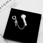 ZOSTLAND Compatible with 1 Pair Creative Earphone Anti Lost Earring Clip Earclip Strap Wireless Earhook Earbud Ear Bud Holder Connector for Airpods 1/2/Pro/3 Beats Fit Pro Sony (Brief Style)
