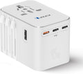 OREI Universal Travel Adapter – All-in-One Worldwide Power Plug Converter with Dual USB Charging Ports – Compatible with USA, EU, UK, AUS