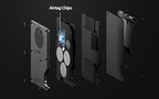 Air Wallet,Minimalist Wallet With Built In Airtag Chip, Rfid Blocking Credit Card Holder,Slim Wallet For Men,Compatible With Apple Find My Ios Only,Detachable Money Clip (Minimalist, Black)