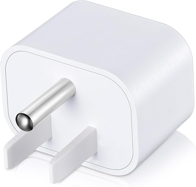 Relaxweex 1 Pcs Grounding Plug Adapter Ground Socket Splitter Safety Adapter for Multiple Grounding Products in to Single Ground Port Compatible with US Type B Outlets (White)